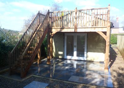 Garden Office with Raised Outdoor Space